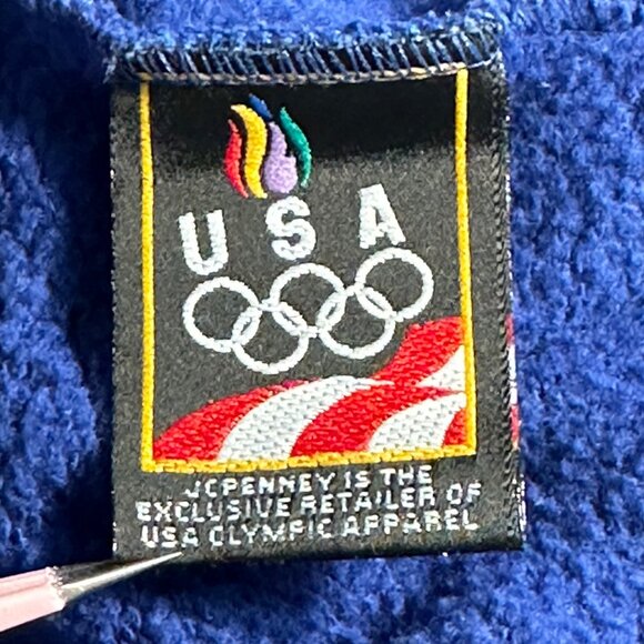 Vintage USA Olympic Apparel JCPenney Exclusive Blue Sweatpants  Size Large - Picture 3 of 10